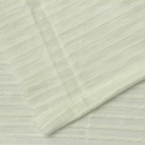 Jacquard Cotton Polyester Blend Jersey Knit Fabric, 160 gsm, 160 cm — Beige