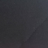 Polyester Viscose Stretch Rib Knit Fabric, 220 gsm — Black — photo 2