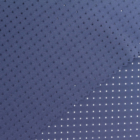 White Dots Warp Knit, Nylon-Spandex, 200 gsm