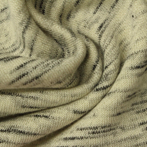 Light Yellow Marl French Terry, Viscose-Cotton