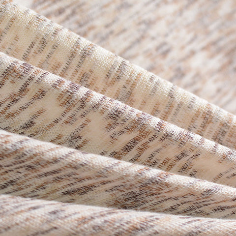 Light Beige Marl French Terry, Cotton-Poly, 224 gsm