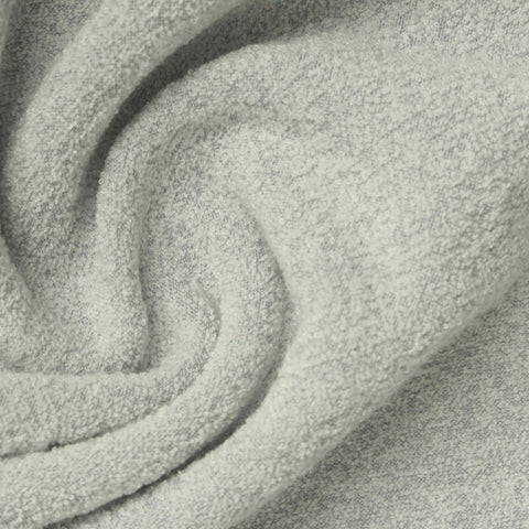 Light Grey Marl Rib Knit, Viscose-Poly, 270 gsm
