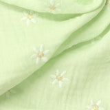 White Daisy Crepe, Cotton — photo 2