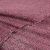 Burgundy Marl Jersey Knit, Cotton-Poly — photo 2