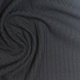 Polyester Viscose Stretch Rib Knit Fabric, 316 gsm, 148 cm — Grey — photo 2