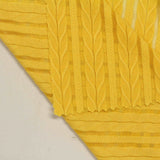 Yellow Vertical-Leaf Jacquard, Polyester — photo 2