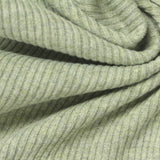 Polyester Stretch Rib Knit Fabric, 430 gsm, 130 cm — Green — photo 2