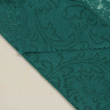 Teal Floral Jacquard, Poly-Viscose — photo 2