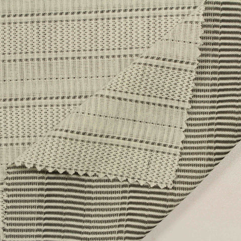 Grey Horizontal-Line Mesh, Polyester