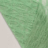 Light Green Openwork Pointelle Knit, Polyester — photo 2