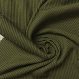 100% Polyester Rib Knit Fabric, 275 gsm, 155 cm — Green — photo 2