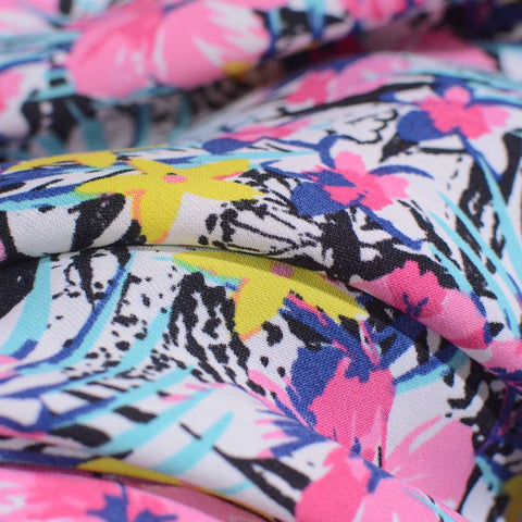 100% Polyester Chiffon Fabric, 110 gsm, 147 cm — Pink