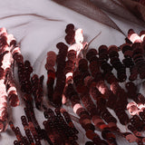 Dark Red Sequins Knit, Polyester — photo 2
