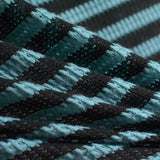 Black Horizontal-Stripe Chunky Knit, Polyester — photo 2