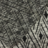 Black Tone-on-Tone Diamond Jacquard, Polyester — photo 2