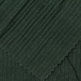 Viscose Stretch Rib Knit Fabric, 210 gsm, 163 cm — Green — photo 2