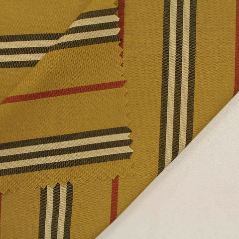 Mustard Horizontal-Stripe Woven, Viscose