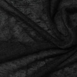 100% Polyester Chunky Knit Fabric, 95 gsm, 170 cm — Black — photo 2