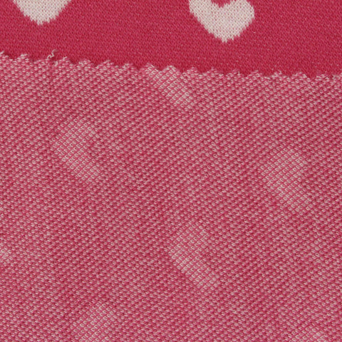 Pink Scattered-Dot Jacquard, Cotton-Poly