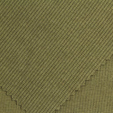 Polyester Cotton Stretch Rib Knit Fabric, 340 gsm, 120 cm — Green — photo 2