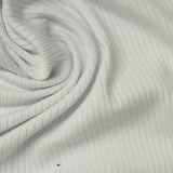 Viscose Stretch Rib Knit Fabric, 370 gsm, 165 cm — Grey — photo 2