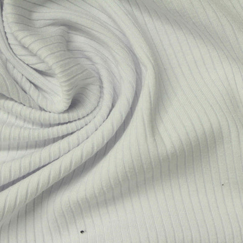 Viscose Stretch Rib Knit Fabric, 370 gsm, 165 cm — Grey