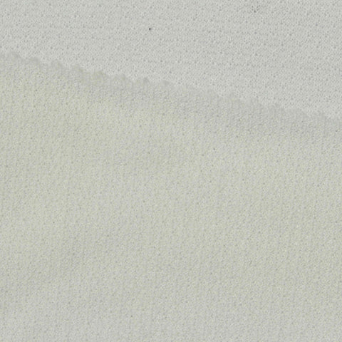 White Fine-Honeycomb Waffle Knit, Polyester