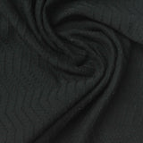 Black Wavy-Chevron Pointelle Knit, Cotton — photo 2