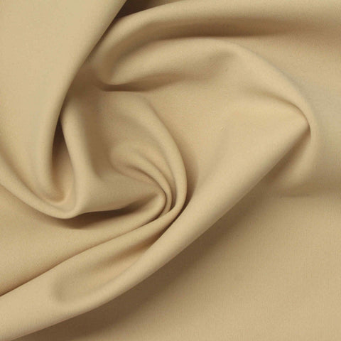 Nylon Stretch Interlock Knit Fabric, 190 gsm, 160 cm — Beige