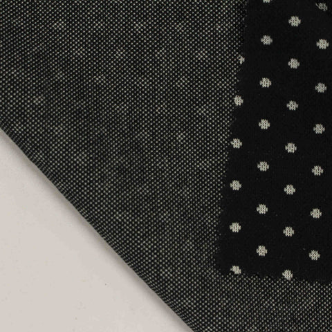 White Dots Jacquard, Cotton-Poly, 270 gsm