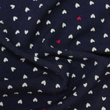 White Scattered-Heart Woven, Viscose — photo 2