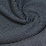 Brushed 100% Cotton Jersey Knit Fabric, 350 gsm, 165 cm — Navy — photo 2