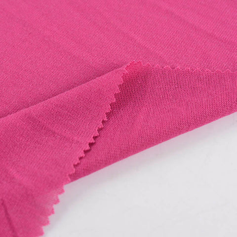 Polyester Viscose Jersey Knit Fabric, 129 gsm — Pink
