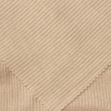 Brushed Viscose Polyester Stretch Rib Knit Fabric, 185 gsm, 155 cm — Beige — photo 2