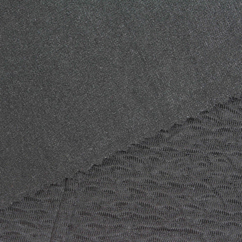 Dark Grey Tone-on-Tone Jacquard, Polyester, 200 gsm