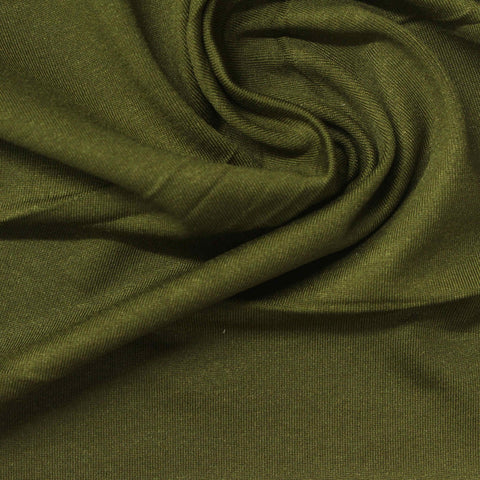 Polyester Stretch Knit Fabric, 250 gsm, 163 cm — Green