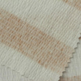 Striped Polyester Stretch Crepe Fabric, 170 gsm, 125 cm — Beige — photo 2