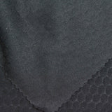 Jacquard 100% Polyester Fleece Fabric, 160 gsm, 150 cm — Black — photo 2