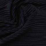 Polyester Stretch Crepe Fabric, 190 gsm, 160 cm — Black — photo 2