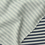 Navy Stripes Jersey Knit, Bamboo-Cotton — photo 2