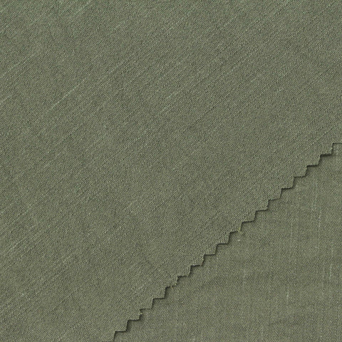 Muted Sage Linen-Look, Viscose-Poly