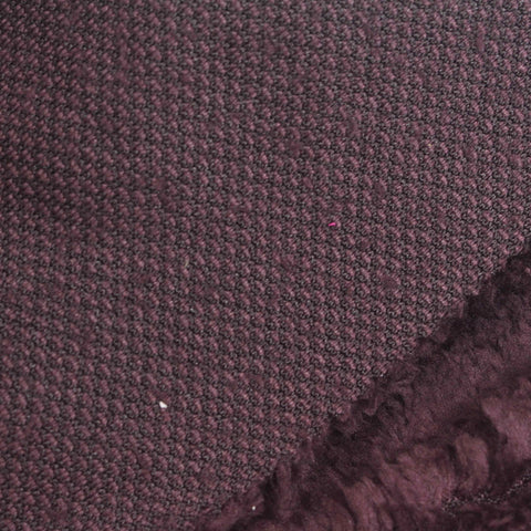 100% Polyester Minky Fabric, 230 gsm, 142 cm — Purple
