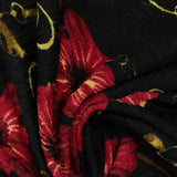 Red Flowers Jacquard, Polyester — photo 2