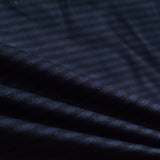 Blue Horizontal-Stripe Jacquard, Poly-Viscose — photo 2