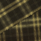 Dark Brown Plaid Woven, Poly-Viscose — photo 2