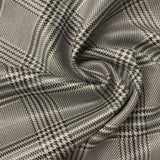 Light Beige Plaid Faux Suede, Polyester — photo 2
