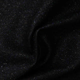Cotton Polyester Stretch Knit Fabric, 283 gsm, 140 cm — Black — photo 2