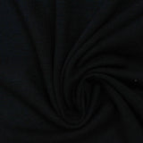 Slub Polyester Viscose Stretch Knit Fabric, 186 gsm, 150 cm — Black — photo 2