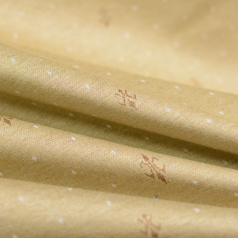 Brown Dots Jacquard, Poly-Viscose, 150 cm, ref EF-4546