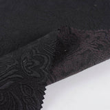 Black Tone-on-Tone Floral Jacquard, Cotton-Poly — photo 2
